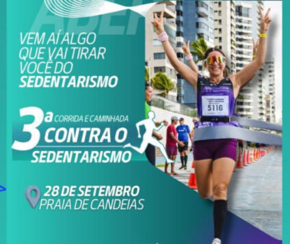 3ª Corrida e Caminhada Contra o Sedentarismo terá largada dia 28 de setembro em Candeias