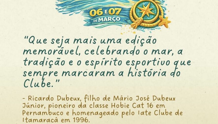 Regata Verão & Mar será realizada nos dia 06 e 07 de Março no Iate Clube de Itamaracá – PE